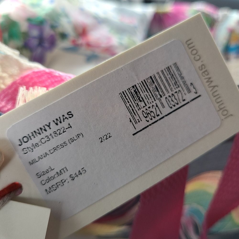 Johnny Was "Milana" Tiered Floral-print Maxi Dress/Duster with Lace Trim | L - Picture 7 of 15